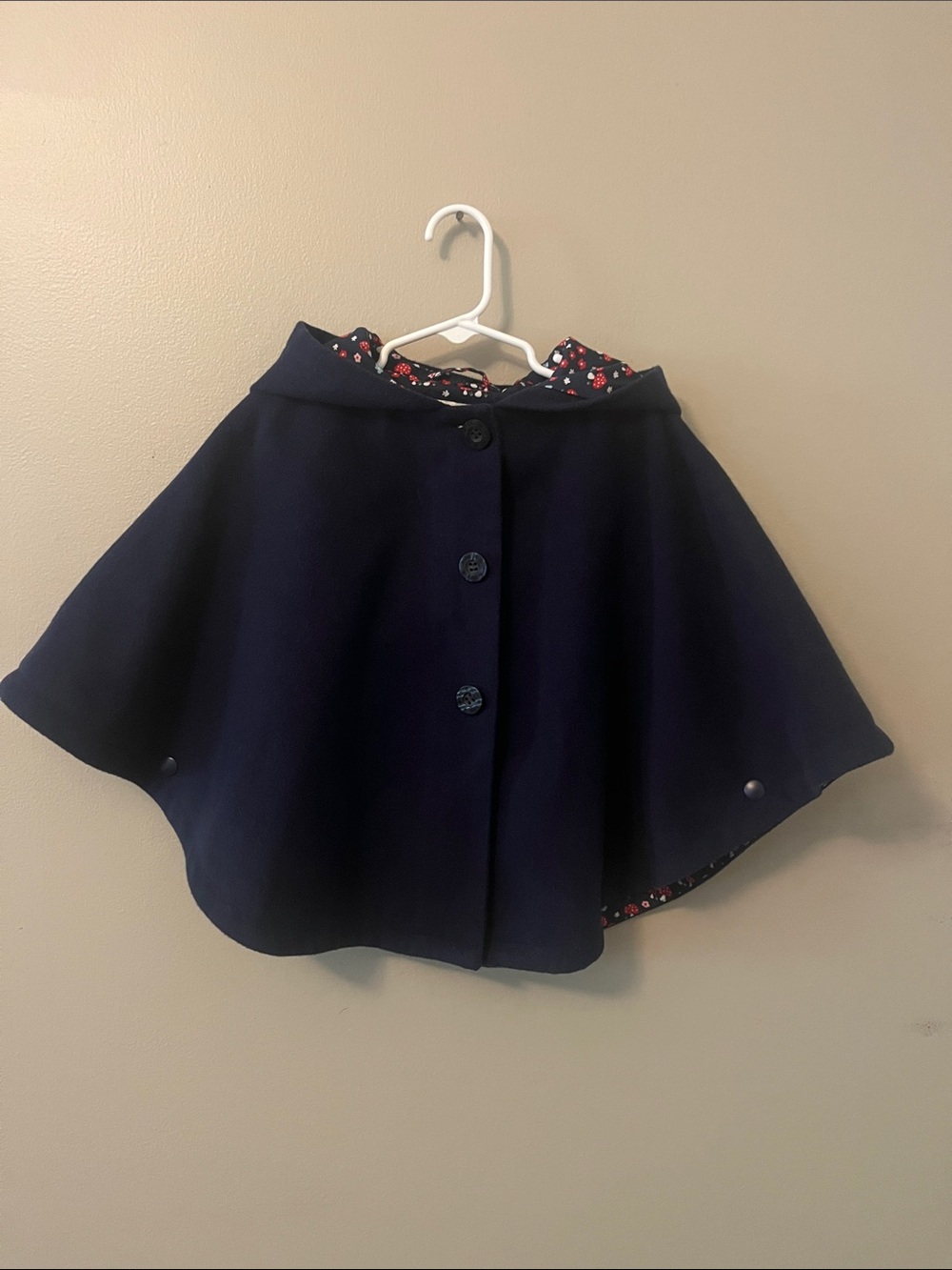 JoJo Maman Bebe Navy Cape Coat